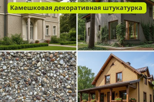 Камешковая штукатурка декоративная фото